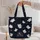 Celestial Ghosts and Crescent Moons for Spooky Season Lunches and Halloween Lovers Quilted Tote Bag - 5