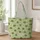 Cute Green Blob Creature Motifs for Playful Everyday Errands and Cheerful Gift Giving Quilted Tote Bag - 1