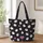 Cute White Ghosts and Pink Hearts for Halloween Grocery Runs and Everyday Errands Quilted Tote Bag - 1