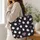 Cute White Ghosts and Pink Hearts for Halloween Grocery Runs and Everyday Errands Quilted Tote Bag - 3