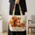 Autumn Squirrel and Maple Leaves for Cozy Woodland Weekends and Fall Birthday Gifts Quilted Tote Bag - 4