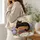 Black Cat on Vintage Books with Garden Blooms for Cozy Reading Lovers Quilted Tote Bag - 3