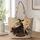 Crescent Moon Witch and Black Cat for Halloween Nights and Dark Academia Style Quilted Tote Bag - 1