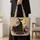 Crescent Moon Witch and Black Cat for Halloween Nights and Dark Academia Style Quilted Tote Bag - 4