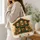 Autumn Bookshop and Falling Leaves for Cozy Library Reading and Book Lover Gifts Quilted Tote Bag - 3