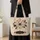 Ivory Spiderweb And Black Spider For Halloween Parties And Gothic Autumn Outings Quilted Tote Bag - 4