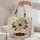 Ivory Spiderweb And Black Spider For Halloween Parties And Gothic Autumn Outings Quilted Tote Bag - 5