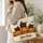 Black Cats and Jack-o'-Lanterns for Halloween Trick-or-Treating Gifts for Cat Lovers Quilted Tote Bag - 3