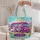 Magical Unicorn Bus Rainbow Castle Birthday Travel Keepsake for Girls Quilted Tote Bag - 5