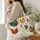 Colorful Rooster and Chicken Motifs for Farmhouse Travel and Everyday Gifting Quilted Tote Bag - 3