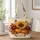 Autumn Sunflower And Pumpkin Harvest Keepsake For Warm Thanksgiving Family Gatherings Quilted Tote Bag - 1