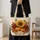 Autumn Sunflower And Pumpkin Harvest Keepsake For Warm Thanksgiving Family Gatherings Quilted Tote Bag - 4