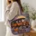 Haunted Halloween Van with Trick-or-Treaters for Spooky October Travel Gifts Quilted Tote Bag - 3