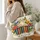 Colorful Bookshelf Flowers and Butterflies for Reading Days, Teachers and Book Lovers Quilted Tote Bag - 3