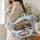 Christmas Santa Bus Holiday Travel Keepsake for Festive Winter Road Trips and Gifts Quilted Tote Bag - 3