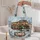 Christmas Santa Bus Holiday Travel Keepsake for Festive Winter Road Trips and Gifts Quilted Tote Bag - 5