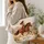 Cowgirl Horseback Ride with Desert Wildflowers for Country Riding Lovers Quilted Tote Bag - 3