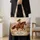 Cowgirl Horseback Ride with Desert Wildflowers for Country Riding Lovers Quilted Tote Bag - 4