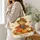 A friendly scarecrow with pumpkins Corn And Autumn Leaves Scarecrow Pumpkin Harvest for Cozy Quilted Tote Bag - 3
