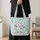 Pastel Nurse Medical Icons for Nursing Graduation and Caregiver Appreciation Gifts Quilted Tote Bag - 4