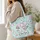 Pastel Nurse Medical Icons for Nursing Graduation and Caregiver Appreciation Gifts Quilted Tote Bag - 3
