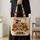 Skeletons Sharing Pumpkin Cider for Spooky Season and Cozy Autumn Celebrations Quilted Tote Bag - 4