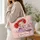 Red Yarn-Haired Rag Doll Circus Scene for Whimsical Travel and Everyday Adventures Quilted Tote Bag - 3