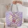 Mischievous Purple Circus Rabbit Keepsake for Birthday Gifts and Everyday Adventures Quilted Tote Bag - 5