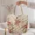 Ballet Dancer With Blush Peonies for Recitals and Birthday Gifts for Young Dancers Quilted Tote Bag - 5