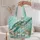 Sea Turtle and Coral Reef for Coastal Beach Holidays and Seaside Ocean Lover Gifts Quilted Tote Bag - 5