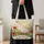 White Goose Among Meadow Wildflowers for Spring Gifts and Garden Loving Women Quilted Tote Bag - 4