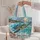 Sea Turtle Moonlit Shore And Lighthouse Scene For Beach Days And Coastal Ocean Lovers Quilted Tote Bag - 5