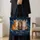 Three Starry Night Cats for Cozy Laundry Days and Cat Lover Gifts for Feline Friends Quilted Tote Bag - 4