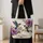 Hummingbird and Purple Hibiscus Garden for Nature Lovers and Springtime Gift Giving Quilted Tote Bag - 4