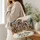 Autumn Raccoon Family in Mountain Woods for Cozy Woodland Laundry Days at Home Quilted Tote Bag - 3