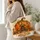 Whimsical Pumpkin Cottage Autumn Welcome for Halloween Home Decor and Fall Gifts Quilted Tote Bag - 3