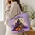 Haunted House, Ghosts and Pumpkins for Spooky Halloween Party Night Celebrations Quilted Tote Bag - 3