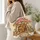 Pink Mushroom Cottage Fairy House for Cozy Woodland Cottagecore Gifting Quilted Tote Bag - 3