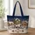 Christmas Winter Village With Snowman for Cozy Holiday Gifting and Seasonal Errands Quilted Tote Bag - 1