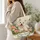 White Terrier in a Spring Garden for Pet-Loving Walks and Cheerful Weekend Outings Quilted Tote Bag - 3