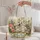 White Terrier in a Spring Garden for Pet-Loving Walks and Cheerful Weekend Outings Quilted Tote Bag - 5