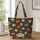 Halloween Pumpkins and Ghost Owls for Spooky Season Gatherings and Autumn Outings Quilted Tote Bag - 1