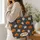 Halloween Pumpkins and Ghost Owls for Spooky Season Gatherings and Autumn Outings Quilted Tote Bag - 3