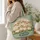 Happy Sheep Family Meadow Scene for Everyday Outings and Farm Loving Friends Quilted Tote Bag - 3