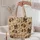 Southwest Dog Faces and Cactus Motifs for Travel, Beach and Everyday Errands Quilted Tote Bag - 5