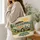 Retro Camper Van Mushroom Meadow for Weekend Camping Adventure and Travel Gifts for Her Quilted Tote Bag - 3
