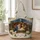 Nativity Scene With Mary, Joseph and Baby Jesus for a Christian Christmas Gift Quilted Tote Bag - 1