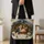 Nativity Scene With Mary, Joseph and Baby Jesus for a Christian Christmas Gift Quilted Tote Bag - 4
