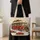 Christmas Santa Bus Holiday Travel Keepsake for Women, Moms, Kids and Festive Getaways Quilted Tote Bag - 4