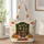 Autumn Bookshelf with Pumpkins for Cozy Fall Reading and Book Lover Gift Giving Quilted Tote Bag - 1